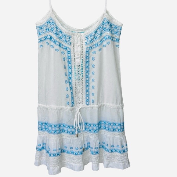 Melissa Odabash Karen Mini Dress Swim Cover Up Women’s Small Embroidered Lace - Picture 11 of 11